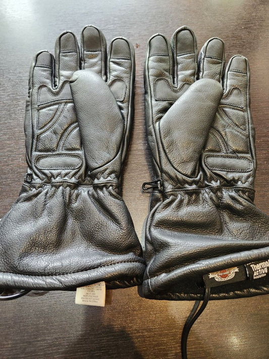 HARLEY DAVIDSON Heated Gauntlet Leather GLOVES, XL