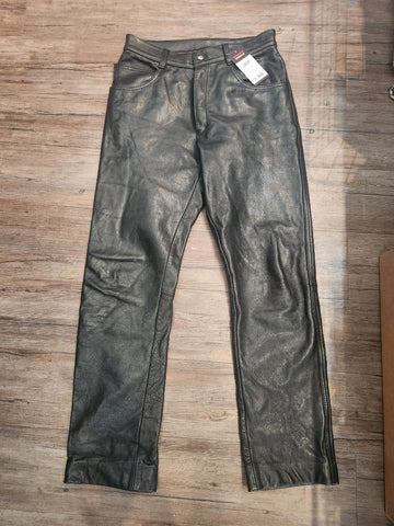 HOAX COUTURE 5 Pocket Jean Leather PANTS, 30