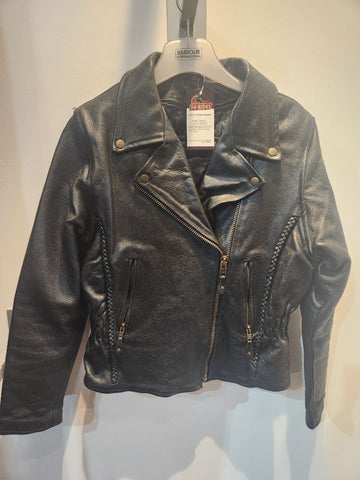 BIKERS DREAM APPAREL Biker Classic Leather JACKET, MED