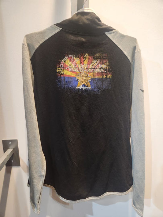 HARLEY DAVIDSON Longsleeve Full Zip Textile SHIRT, XL