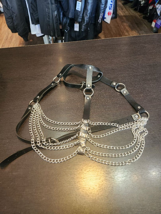UNBRANDED Chest Harness Vegan Leather FETISH, SM