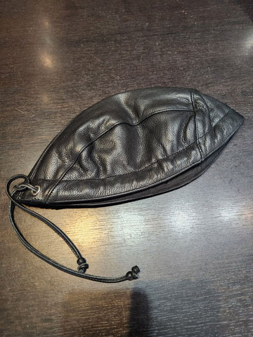 UNBRANDED Skull Cap Leather HAT, MED