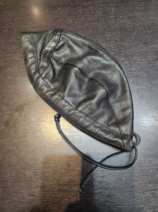 UNBRANDED Skull Cap Leather HAT, MED