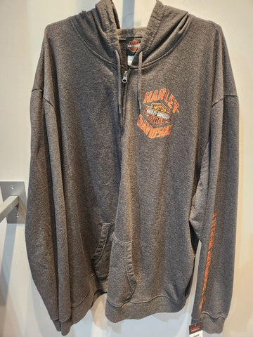 HARLEY DAVIDSON Zip Front Textile HOODIE, 5XL