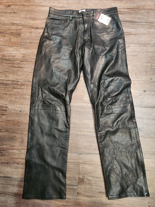 CANDA 5 Pocket Jean Leather PANTS, 30