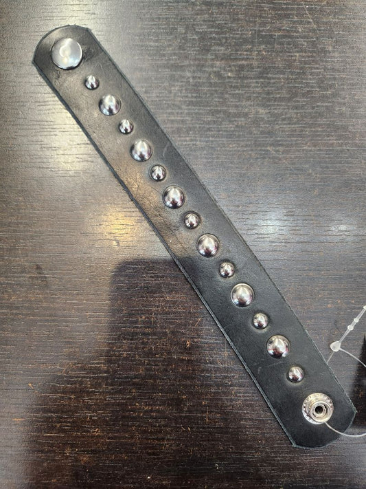 HANDMADE Studded Wristband Leather ACCESSORY, 8"