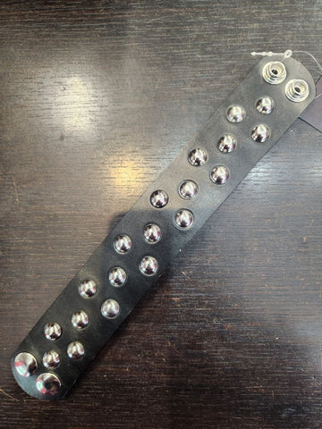 HANDMADE Studded Wristband Leather ACCESSORY, 8"