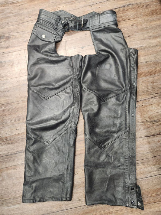 HARLEY DAVIDSON Riding Leather CHAPS, 24" Thigh