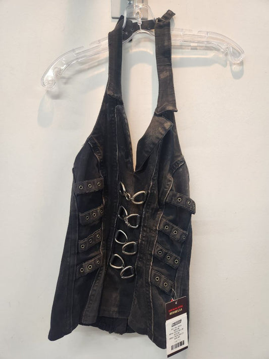 TRIPP NYC Peace Corset Textile SHIRT, XS