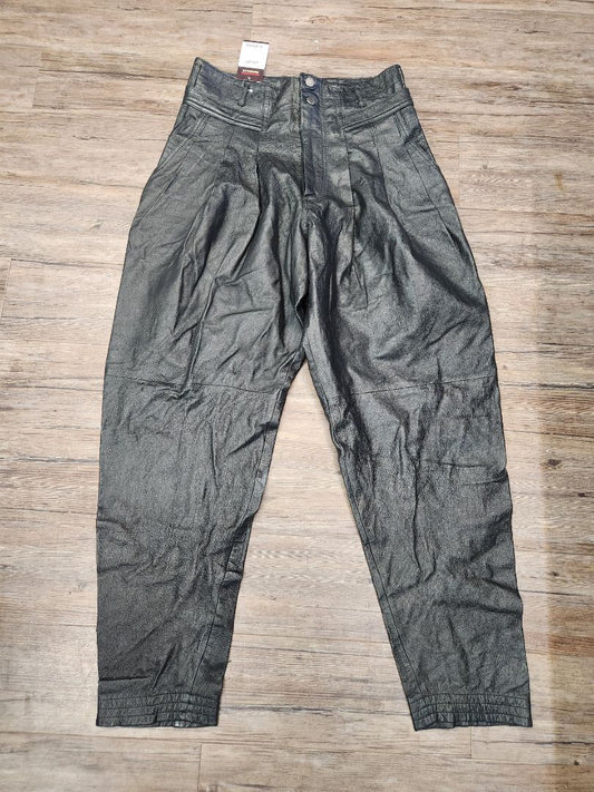 Z CAVARICCI Fashion Slacks Leather PANTS, 30