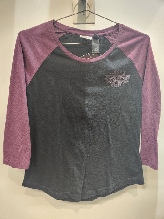 HARLEY DAVIDSON Baseball Shirt Textile SHIRT, MED