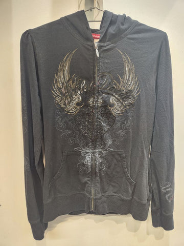 HARLEY DAVIDSON Zip Front Textile HOODIE, MED