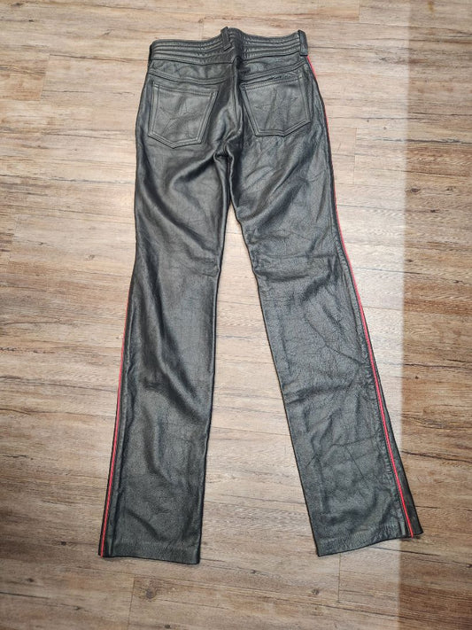 OFF RAMP LEATHERS 5 Pocket Jean Leather PANTS, 32