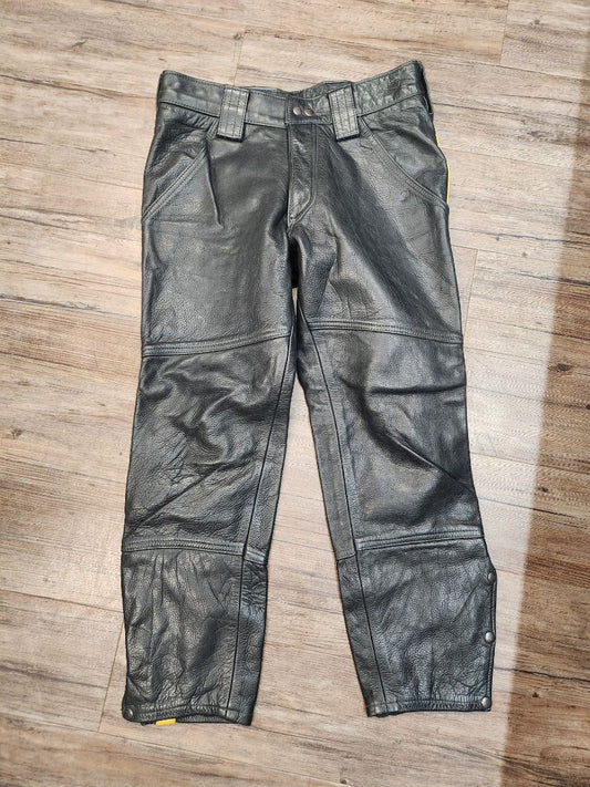 LEATHER DEN Jean Style Leather PANTS, 32