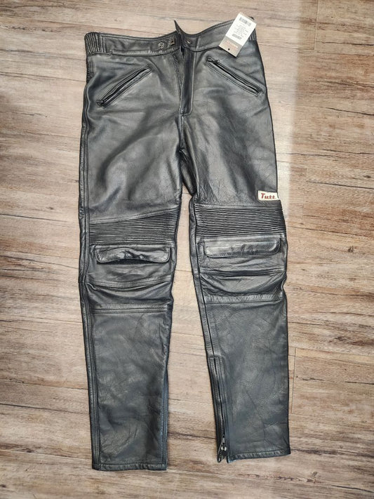 TUTT Vintage Moto Leather PANTS, 34