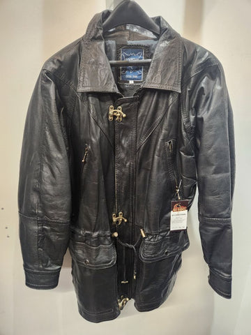 D'CHIRSTIAN Fashion Leather COAT, LRG