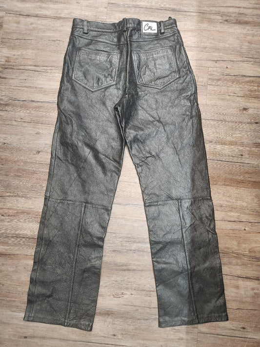 CHAPS 5 Pocket Jean Leather PANTS, 33