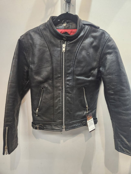 STRAIGHT TO HELL Offender Leather JACKET, XS