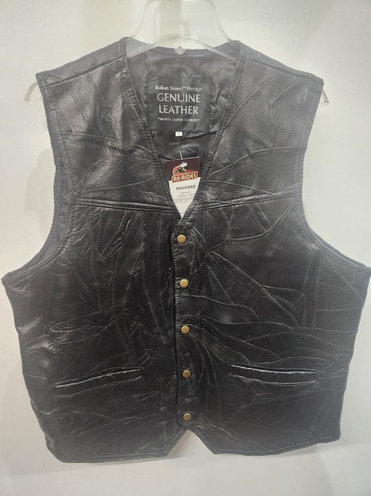 NAVARRE Gambler Leather VEST, LRG