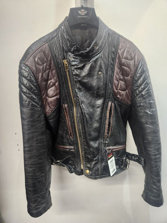 NIKO Euro Biker Leather JACKET, MED