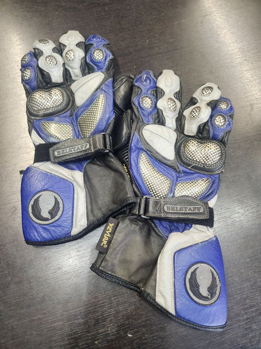 BELSTAFF Sport Gauntlet Leather GLOVES, XL
