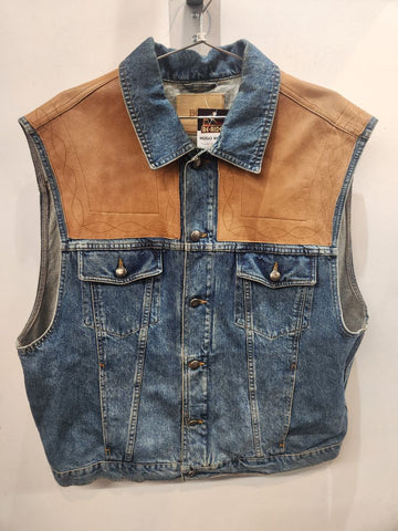 HUGO BOSS Trucker Custom Denim VEST, XL