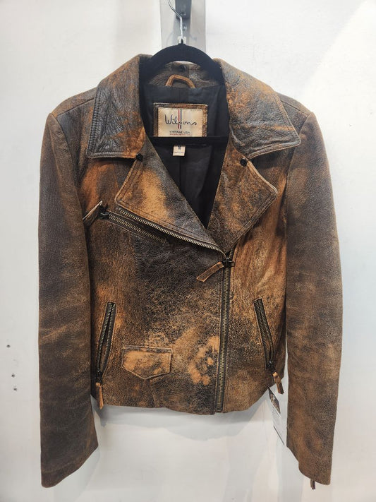 WILSON'S Fashion Biker Leather JACKET, MED