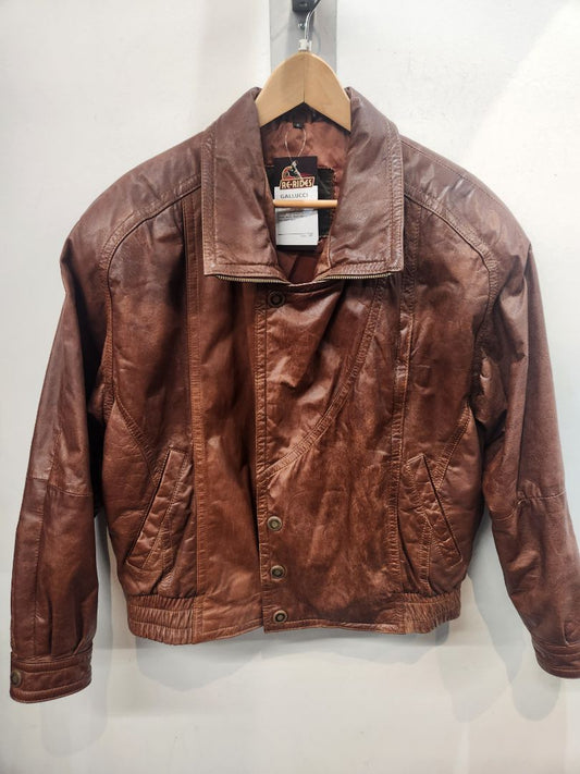GALLUCCI Fashion Bomber Leather JACKET, SM