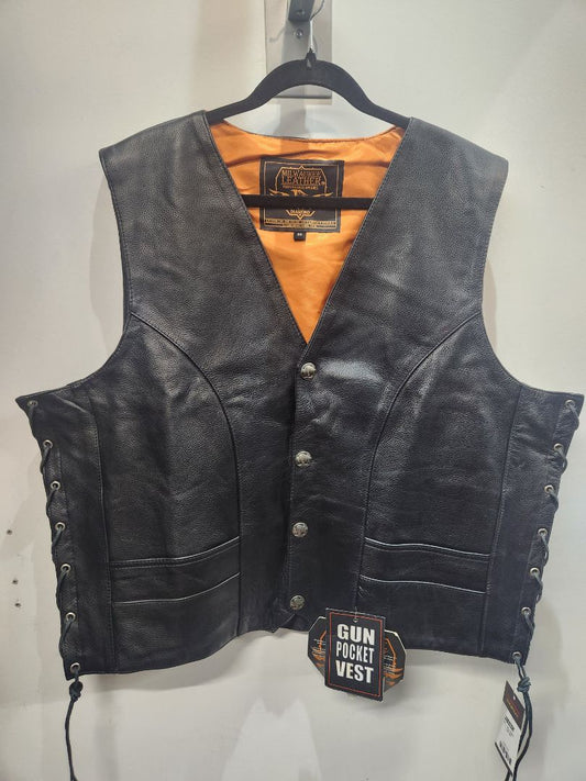 MILWAUKEE Gambler Leather VEST, XXL