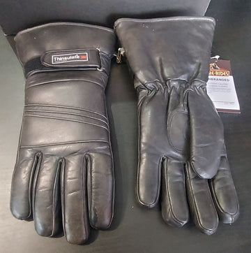 UNBRANDED Insulated Gauntlet Leather GLOVES, MED