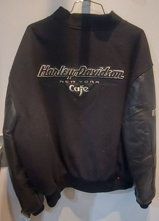 HARLEY DAVIDSON Varsity Mixed Material JACKET, LRG