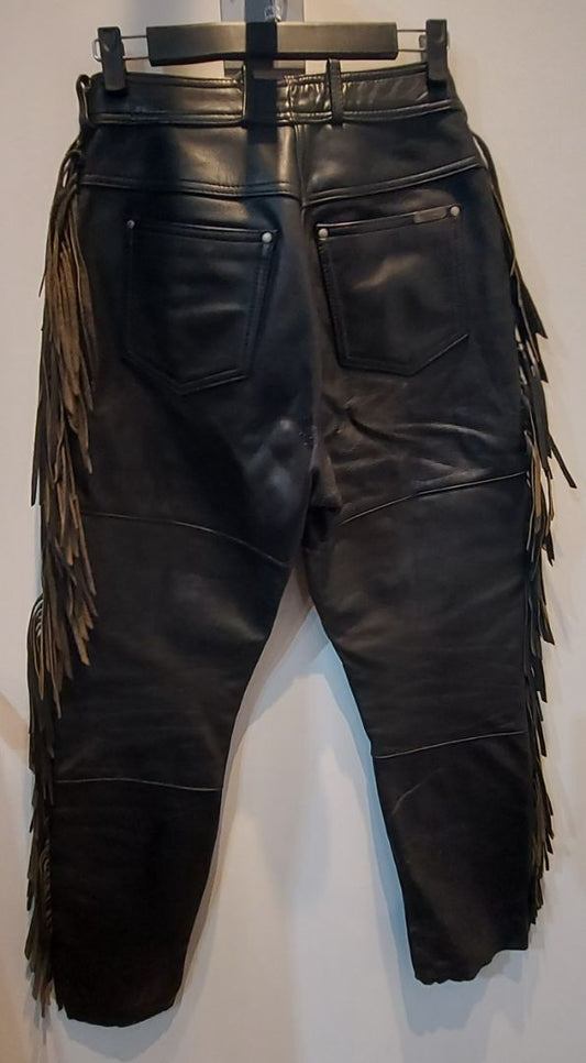 HARLEY DAVIDSON Fringed Riding Leather PANTS, 28