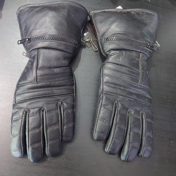 FIRST MFG Black Rock Leather GLOVES, XS