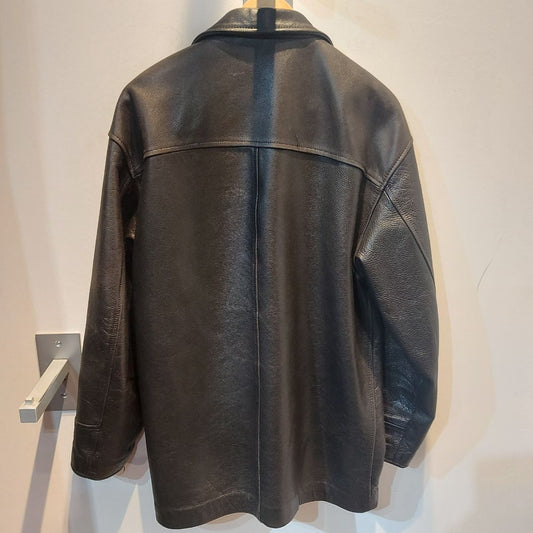 IRONHEAD ATHLETIC Car Coat Leather COAT, SM