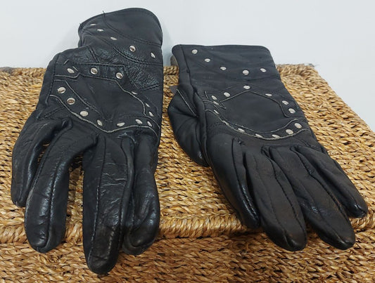UNBRANDED Short Gauntlet Leather GLOVES, SM