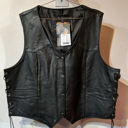 VANCE Gambler Leather VEST, 5XL