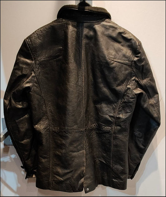 FIRETRAP Slingshot Leather JACKET, LRG