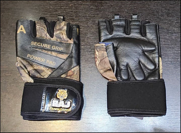 RAJ Fingerless Workout Mixed Material GLOVES, LRG