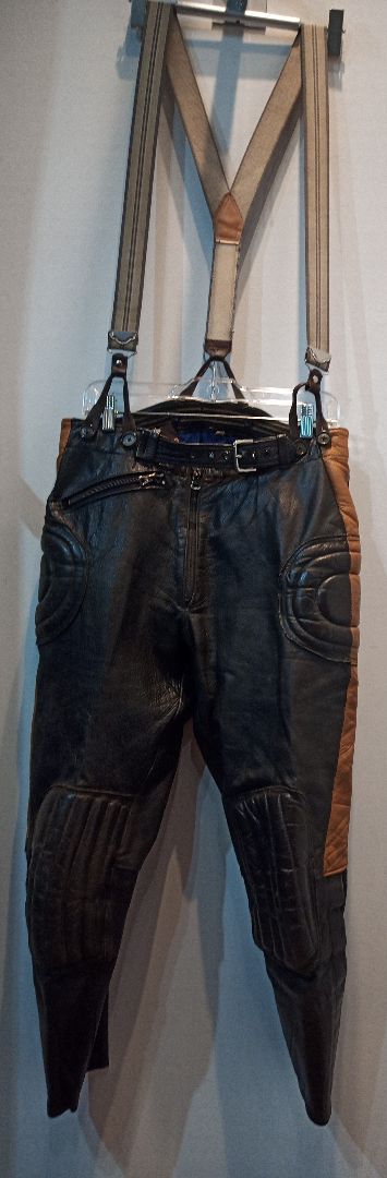 UNBRANDED Vintage Moto Leather PANTS, 32