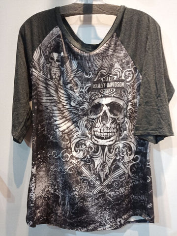 HARLEY DAVIDSON T Shirt Textile SHIRT, XXL