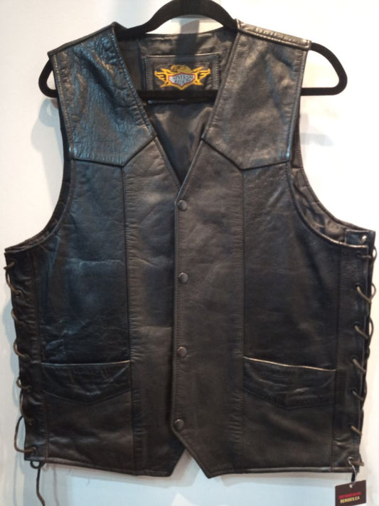 UNIVERSAL RIDER Gambler Leather VEST, SM