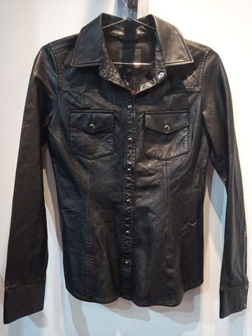 GUESS Western Leather SHIRT, XXS