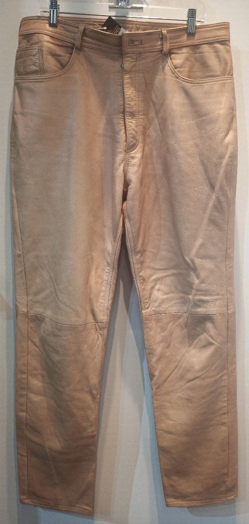 UNBRANDED 5 Pocket Jean Leather PANTS, 34
