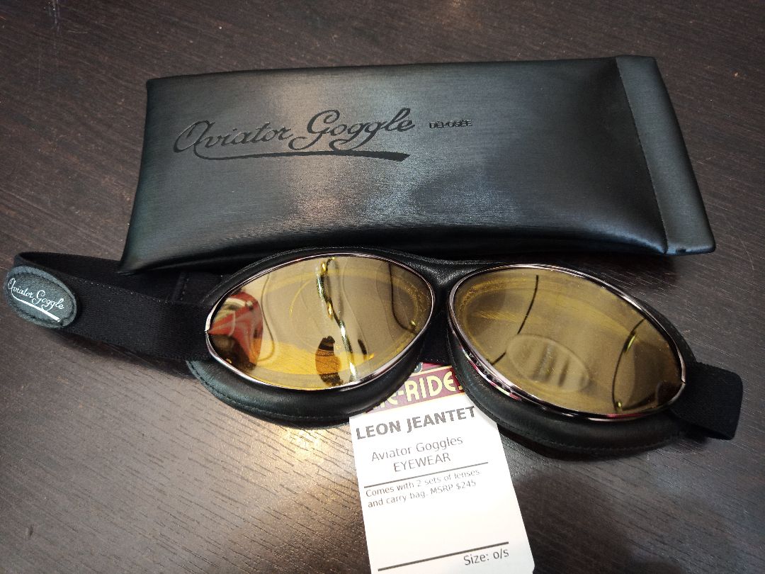 jeantet aviator goggles LEON JEANTET Aviator Goggles EYEWEAR, o/s – Re-Rides Moto Gear