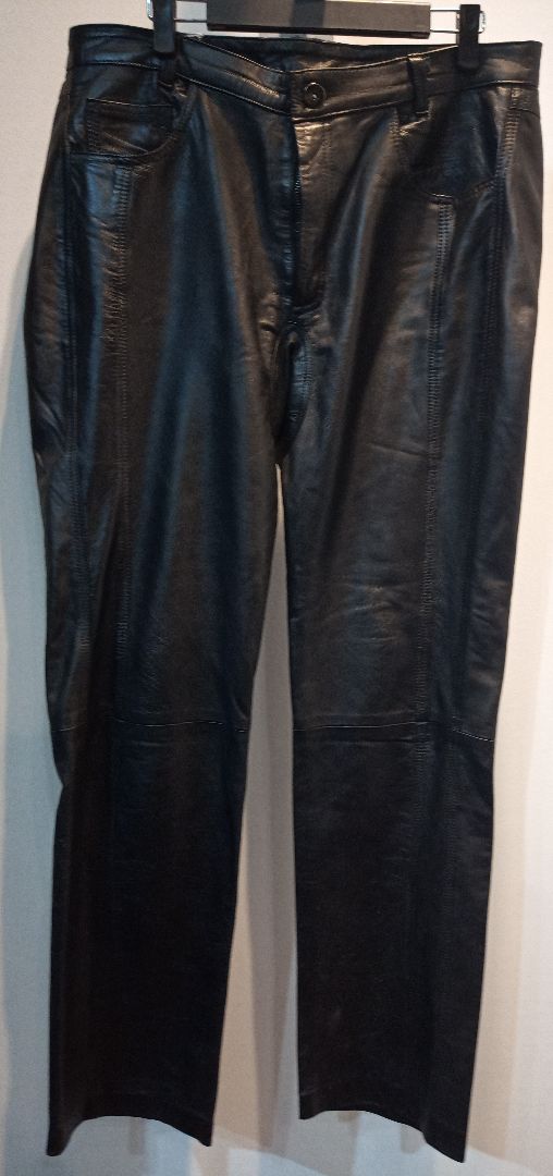 UNBRANDED 5 Pocket Jean Leather PANTS, 36