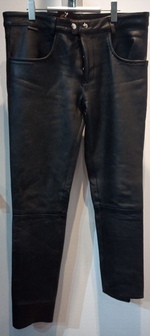 BOCKLE Fashion Vegan Leather PANTS, 38