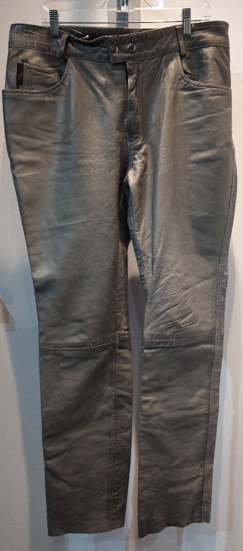 BOCKLE 5 Pocket Jean Leather PANTS, 36