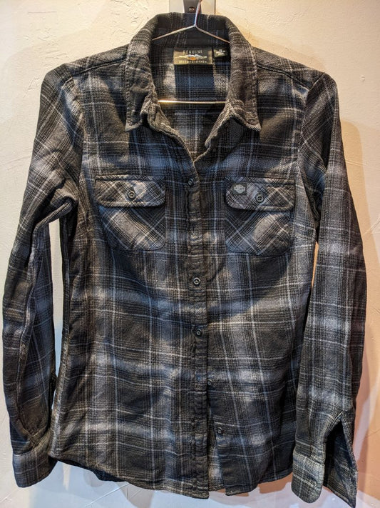 HARLEY DAVIDSON Long Sleeve Button Up Textile SHIRT, XS