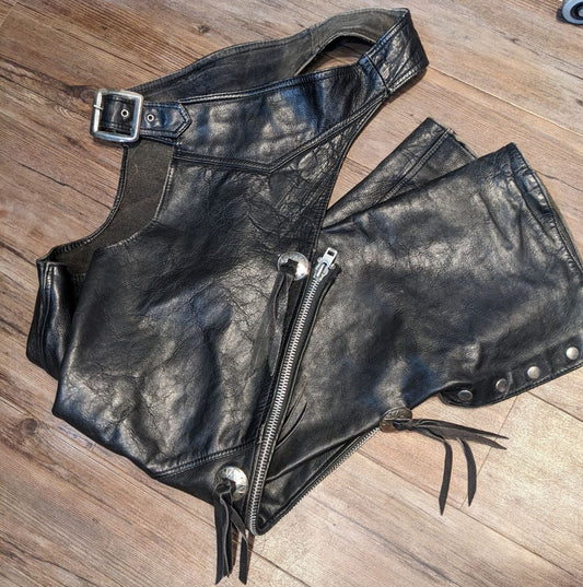 BRISTOL Western Biker Leather CHAPS, 22