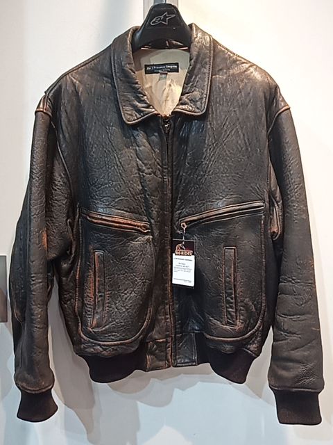 J. PETERMAN COMPANY Bomber Leather JACKET, LRG
